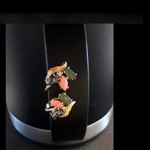 Antique Smaller Flower Clip on Ear Stud